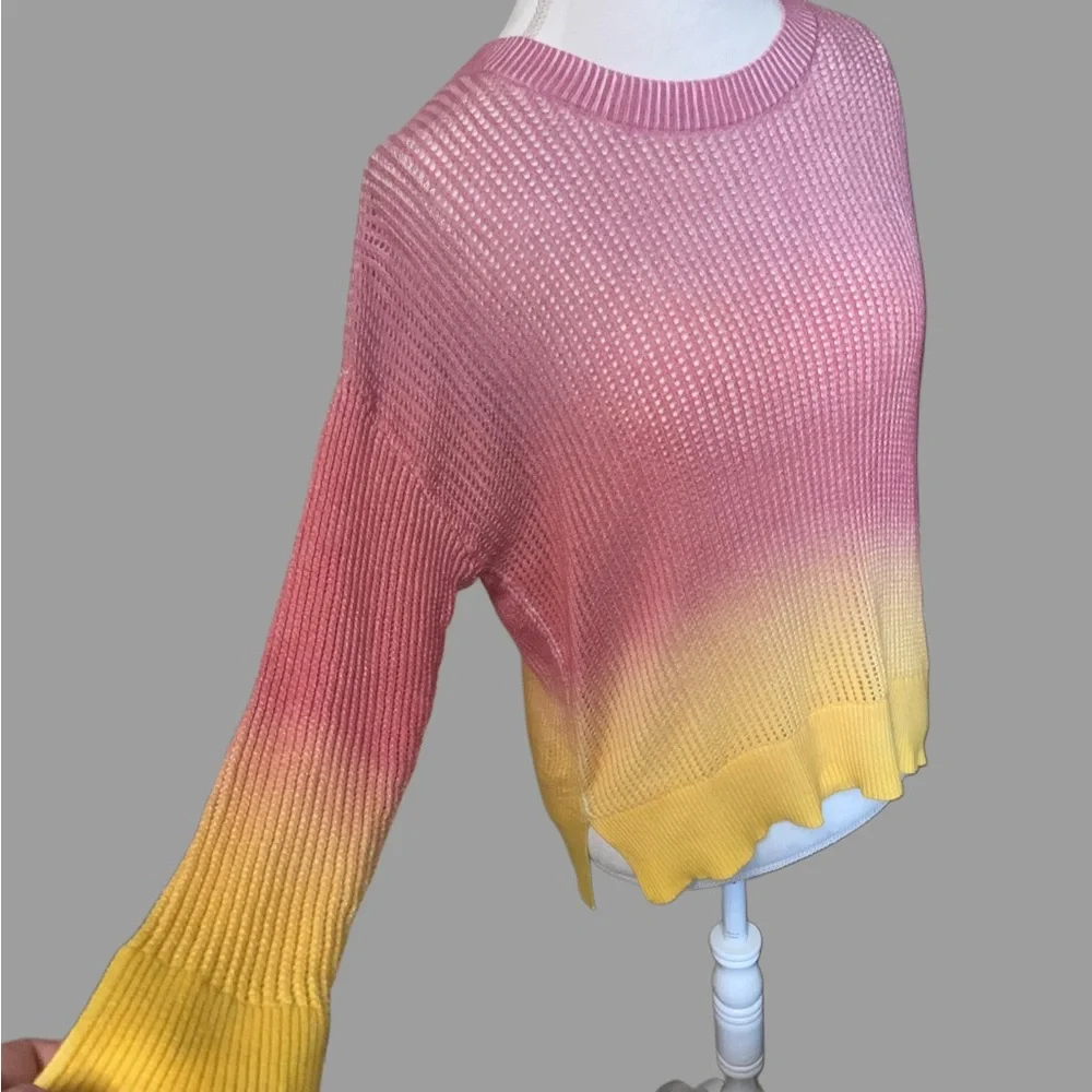 New York & Co Dip Dye Knit Sweater - Picture 2 of 8